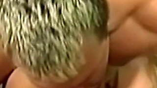 Blonde Slut's Pussy Stretched Wide in Close-up Pounding