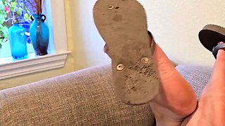 Beautiful Brunette Foot Fetish