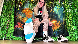67 Giantess School Bully Tricks Nerd Into Worshiping My Massive Size 16 Stinky Feet - Shoe & Sock Removal