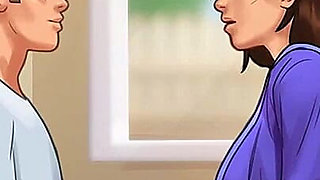 Summertime saga: stepmom teaches her stepson hot to kiss ep 169