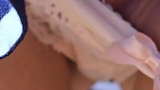 Totally Stranger Huge Cumshot Inside My Panties in a Bus