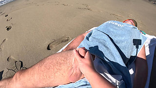 Risky Blowjob on the Beach From Stranger Hot MILF