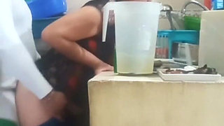 Maid Fucked by Her Boss, My Wife Almost Caught Us