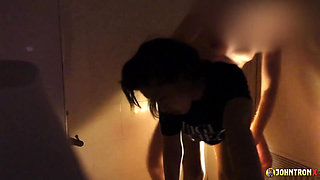Johntronx - Sexy Blowjob and a Quickie with a Hot Asian Girl in the Bathroom