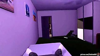 Hot 3D Hentai: Visiting Aunt Marge Gets Sweet POV Fuck