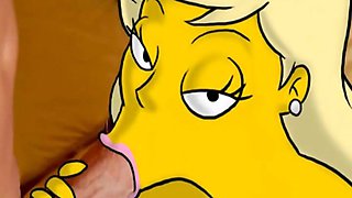 Blowjob and facial toon compilation
