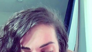 Small titted babe toys her pussy on webcam