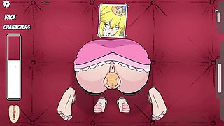 Princess Peach wild gameplay in the hole house sex game