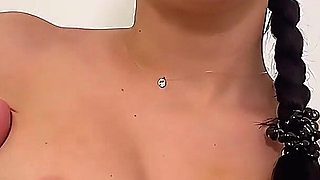 She Sucks and Licks Big Dick Like It’s Lollypop - Hot Brunette Serves Extreme Sloppy Blowjob and Deepthroat in POV
