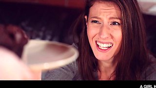 Casey A Charms Waitress into Sensual Sapphic Seduction