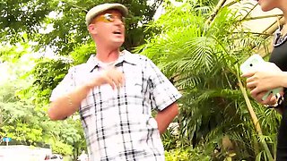 Thai teen picked up for rough threesome