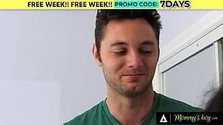 Student Pays First Rent By Giving Horny Cougar Landlady Alexandra Silk