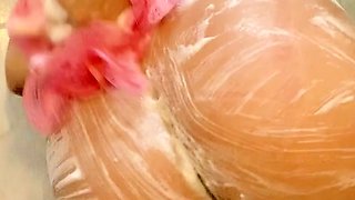 Jerking off shemale tranny solo play