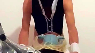 Two hours compilation of mouth fucking and pussy fucking on bondage, heels and pantyhose