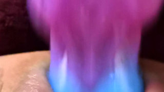 Loose cunt whore getting machine fucked