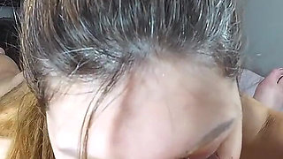 Filling My Hot Wife Mouth with My Hot Cum