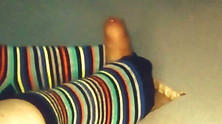 18 Masturbating with Feet up on the Table - Gloryhole - Ruby