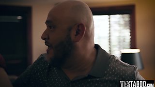 Pregnant petite eighteen years old got laid by stepdad