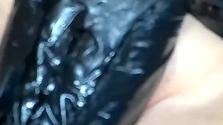 In Latex Gloves the Cunt Fingered to Climax!