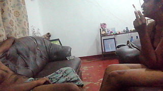 Father in Law's Gigantic Dick Hangs Out Under His Sarom for Step Daughter