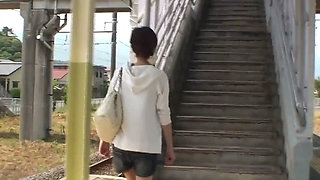 Pervert Japanese Scene-1_thin Japanese in a Bikini Masturbates in the Car and Fucks on the Beach