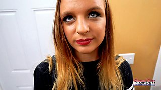 Busty Newbie Stellas Oral Start Sparks Filthy Anal ATM Slam