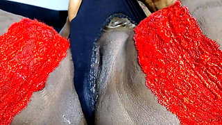 Bitch Shoved in Pussy Doll as Sex Toy - Two