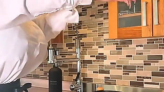 Crazy Dishwasher Makes Them Bigger! Breast Expansion