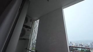 Fingering My Pussy on My Balcony!