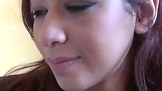 Lilia 19-year-old Moroccan girl swallows for her first porn video