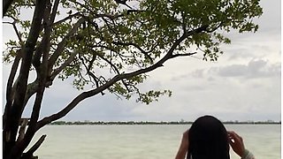 Alone Of The Beach Luna Star Strips Nake And Shakes Her Ass