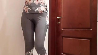 Pee My Gym Pants at the Closed Loo's Door
