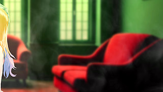 HARLEY QUINN SUCKS JOKER'S HUGE COCK DURING THERAPY. HENTAI ANIMATION