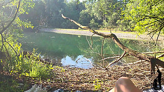 Secret Outdoor Spot at the Quarry Pond - She Shows It to Him - and Suddenly It Gets Damn Hot