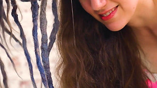 Double Femdom Latex Action with Spit and Dildos