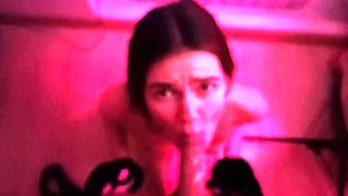 Cute teen takes a dick on the window sill