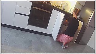 Wife Fucks A Neighbor In The Kitchen. Real Cheating