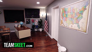 Summer Vacation or Summer School - Bffs Suck Teacher's Dick for a Pass