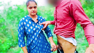 Indian Village Girl First Time Fuck Her Tight Pussy Outdoor Jungle Sex Video, Viral Mms XXX Video