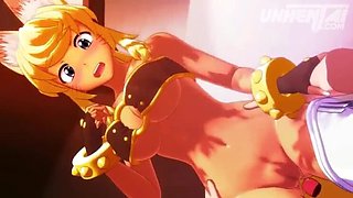 POV Fucking Busty Furry GF - Hot 3D Hentai Animation