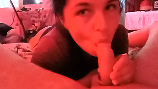 AncaLuxe - after lunch stepdad gives me a blowjob and I swallow cum all day