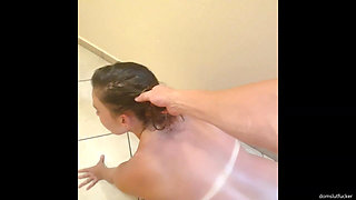 Teen Slut Dragged to the Toilet to Get Pissed on, Slapped and Spat on