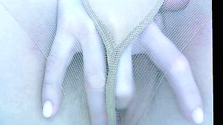 Masturbation in Tan Nylons