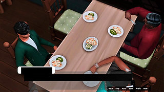 Indian Stepsister Sucking Arun Cock Under Table While Stepmom Eating