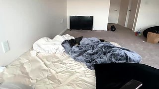 Cute amateur brunette naughty in solo jerking show on camera