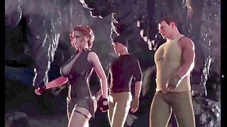 Interactive 3D sex with big natural boobs and playtime in fuckboxes