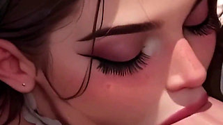 Ai Anime Maid Teen POV Blowjob & Explosive Facial - Rough Anal Fucking Scenes