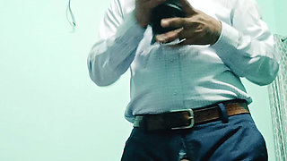 Enjoy morning bath and excercise with stepdaddy nude position