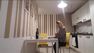Cute Blonde Reading and Farting Hard