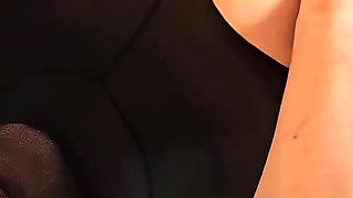 New Girlfriend Play Hard with My Nipples and Pussy Me in Nylon Outfit